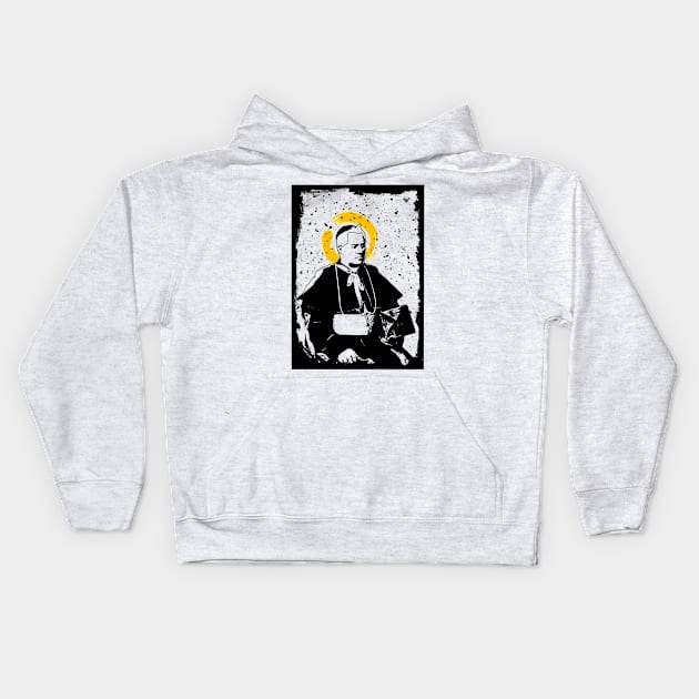 Pope Pius Kids Hoodie by SenecaReads